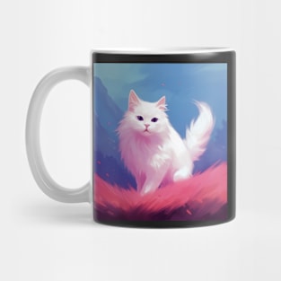 A Bundle of Fluff: The Cutest White Cat Moments Mug